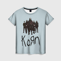 Футболка женская Korn band, цвет: 3D-принт