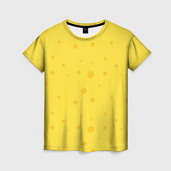 Футболка женская Желтый сыр, цвет: 3D-принт