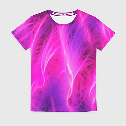 Женская футболка Pink abstract texture