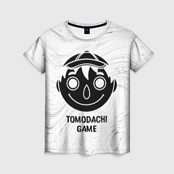 Футболка женская Tomodachi Game glitch на светлом фоне, цвет: 3D-принт