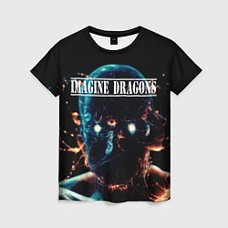 Футболка женская Imagine Dragons рок группа, цвет: 3D-принт