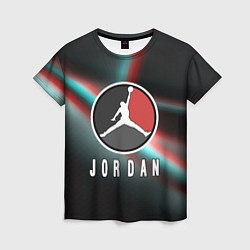 Футболка женская Nba jordan sport, цвет: 3D-принт