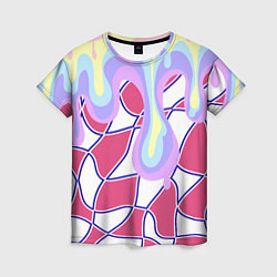 Футболка женская Rainbow illusion, цвет: 3D-принт