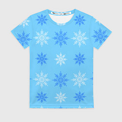 Футболка женская Геометрия снежинок, цвет: 3D-принт
