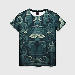 Футболка женская Абстрактный узор в славянском стиле, цвет: 3D-принт