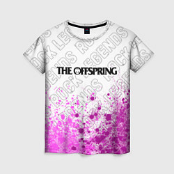 Женская футболка The Offspring rock legends посередине