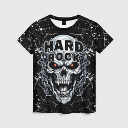 Футболка женская Hard rock - evil skull, цвет: 3D-принт