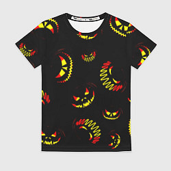 Женская футболка Злобные тыквы