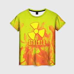Футболка женская Stalker yellow flame, цвет: 3D-принт
