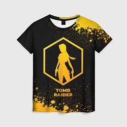 Футболка женская Tomb Raider - gold gradient, цвет: 3D-принт