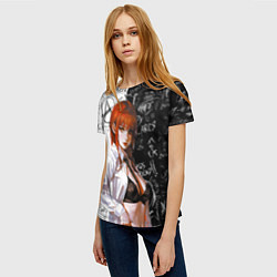Футболка женская Makima - Chainsaw man, цвет: 3D-принт — фото 2