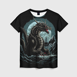 Женская футболка Дракон зимних ночей