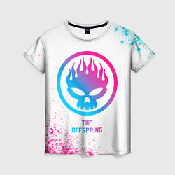 Футболка женская The Offspring neon gradient style, цвет: 3D-принт