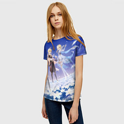 Футболка женская Genshin Impact Итэр Люмин, цвет: 3D-принт — фото 2