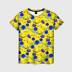 Женская футболка Разноцветные тропические рыбы