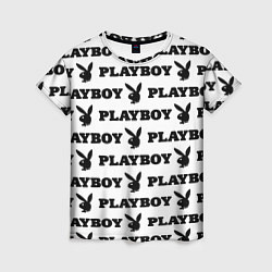 Футболка женская Playboy rabbit, цвет: 3D-принт