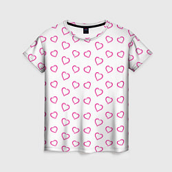 Женская футболка Паттерн сердце