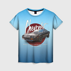 Женская футболка Американский маслкар Chevrolet Camaro третьего пок