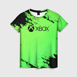 Футболка женская Xbox game pass краски, цвет: 3D-принт