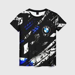 Футболка женская BMW stripes color auto sport, цвет: 3D-принт