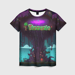 Женская футболка Terraria tree