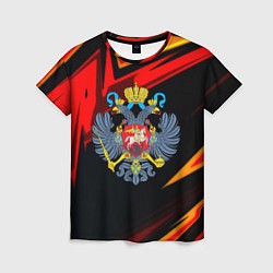 Женская футболка Герб Рф геометрия