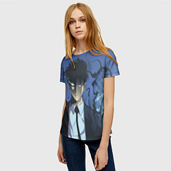 Футболка женская Solo leveling - Сон Джин Ву, цвет: 3D-принт — фото 2