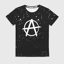 Футболка женская Анархия краски, цвет: 3D-принт