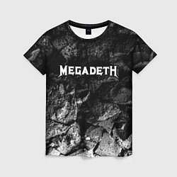 Футболка женская Megadeth black graphite, цвет: 3D-принт