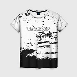 Женская футболка Deathloop чёрные краски