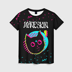 Футболка женская Maneskin - rock star cat, цвет: 3D-принт