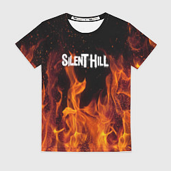 Женская футболка Silent hill огонь