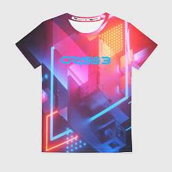 Женская футболка Crysis текстура брони