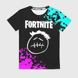 Футболка женская Фортнайт neon, цвет: 3D-принт