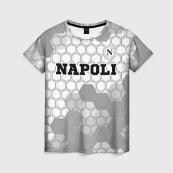 Футболка женская Napoli sport на светлом фоне посередине, цвет: 3D-принт