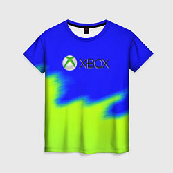 Футболка женская Xbox кислотный стиль текстура, цвет: 3D-принт