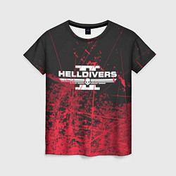 Женская футболка Helldivers 2: Red Blood