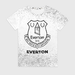 Футболка женская Everton с потертостями на светлом фоне, цвет: 3D-принт