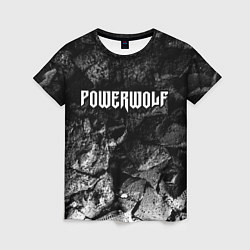 Женская футболка Powerwolf black graphite