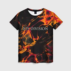 Футболка женская Joy Division red lava, цвет: 3D-принт