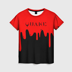 Футболка женская Quake краски текстура шутер, цвет: 3D-принт