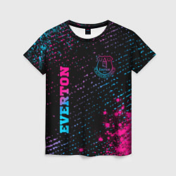 Футболка женская Everton - neon gradient вертикально, цвет: 3D-принт