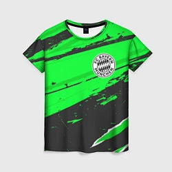 Футболка женская Bayern sport green, цвет: 3D-принт