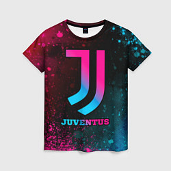 Футболка женская Juventus - neon gradient, цвет: 3D-принт