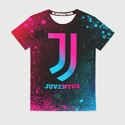 Футболка женская Juventus - neon gradient, цвет: 3D-принт