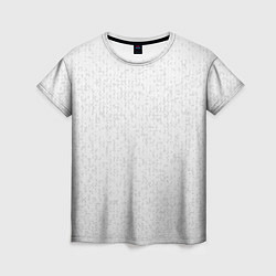 Женская футболка Серо-белый паттерн мелкая мозаика
