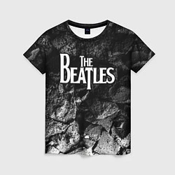 Футболка женская The Beatles black graphite, цвет: 3D-принт