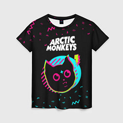 Футболка женская Arctic Monkeys - rock star cat, цвет: 3D-принт