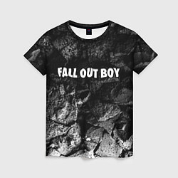 Футболка женская Fall Out Boy black graphite, цвет: 3D-принт