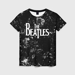 Женская футболка The Beatles black ice
